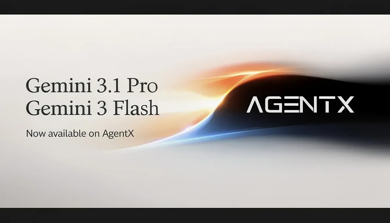 Gemini 3.1 Pro & Gemini 3 Flash Jetzt Verfügbar auf AgentX: Next-Gen KI-Power für Ihr Unternehmen